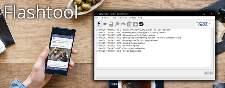 Xperia向けROM焼きツール「Flashtool」が0.9.24.2に更新、XZ1などXBoot搭載Xperiaに対応
