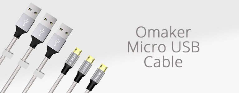 Omaker Micro USBケーブルレビュー。両面挿し&使い分けられる3サイズが便利 [限定クーポン有り]