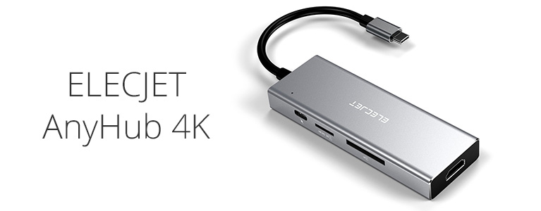 $39.99で7 in 1のUSB Type-CハブAnyHub 4K。USB PD充電に加えUSB3.0x3、HDMIやmicroSDカードも