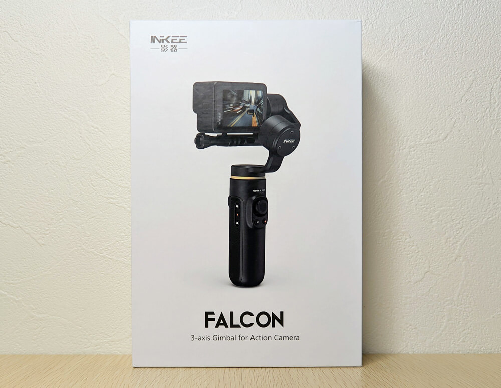 INKEE FALCON 3軸ジンバルレビュー。アクションカメラ専用、USB Type-C 