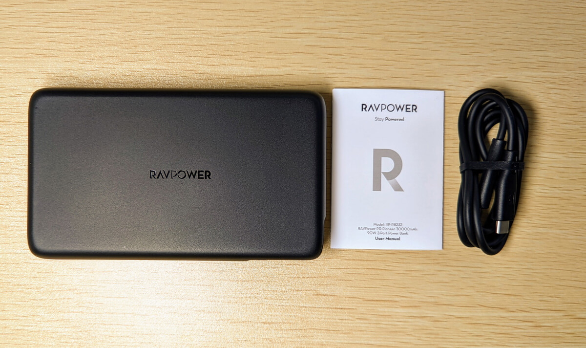 RAVPower モバイルバッテリー RP-PB232レビュー。USB PD 90W出力に大 