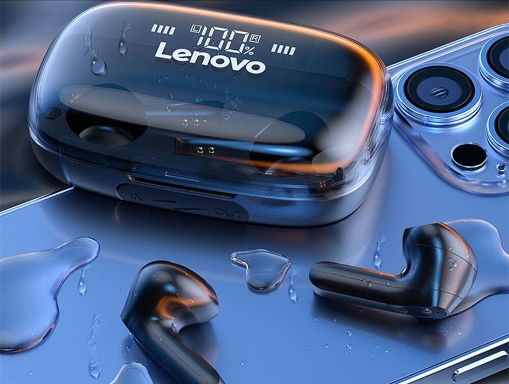 2022年秋冬新作 LenovoBluetooth  5.0ワイヤレスヘッドセット,防水,タッチボタン付き,ステレオ,40mAhバッテリー,マイク付き,qt81 イヤホン -  www.francaisderome.com