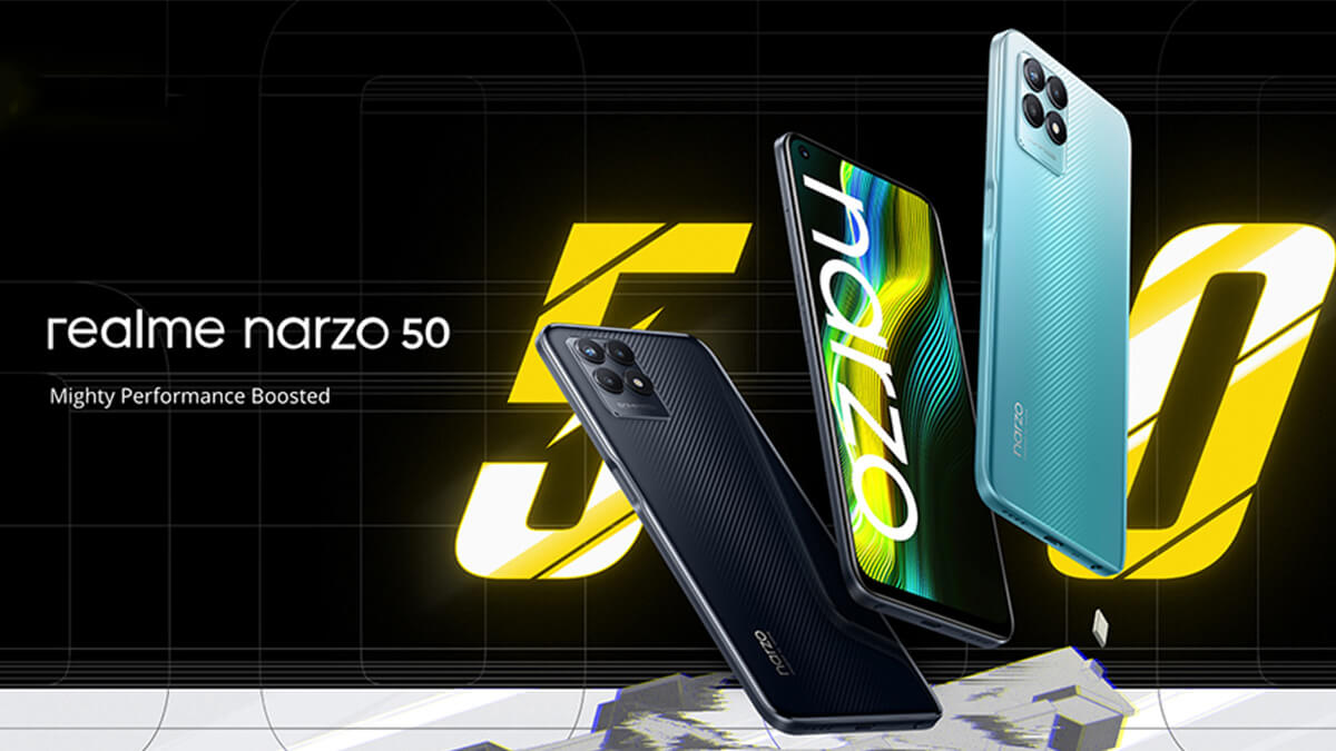 realme Narzo 50グローバル版が3/28 16時発売。約2万円で120Hz FHD+画面、5000mAhバッテリー