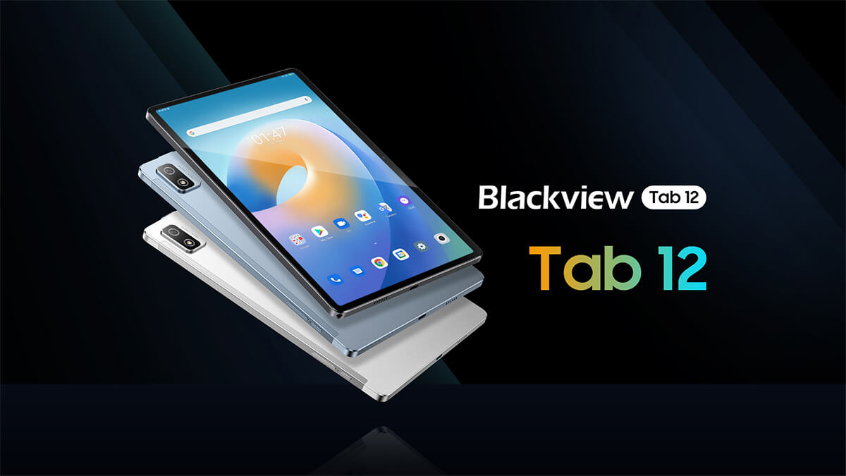 Blackview Tab 12発売、$145.99。10.1インチIPS画面のAndroid 11タブレット、6580mAhバッテリー搭載