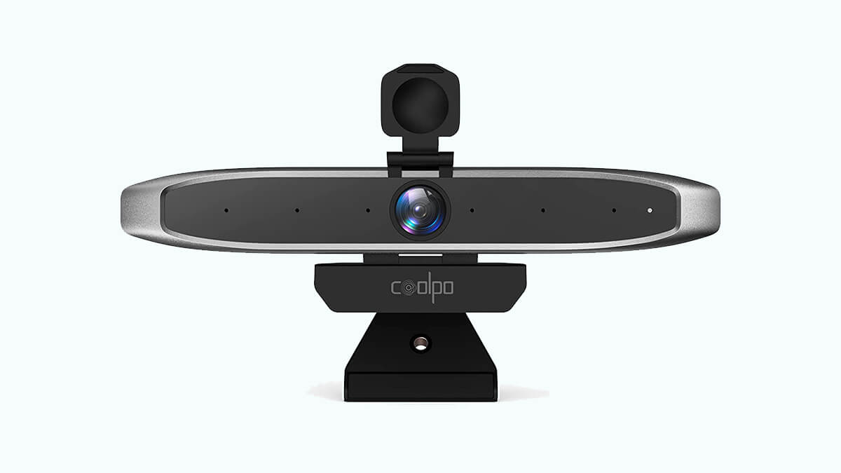 COOLPO ウェブカメラが20%オフ。4K 110°広角、ノイズキャンセリングやグループフレーミング対応
